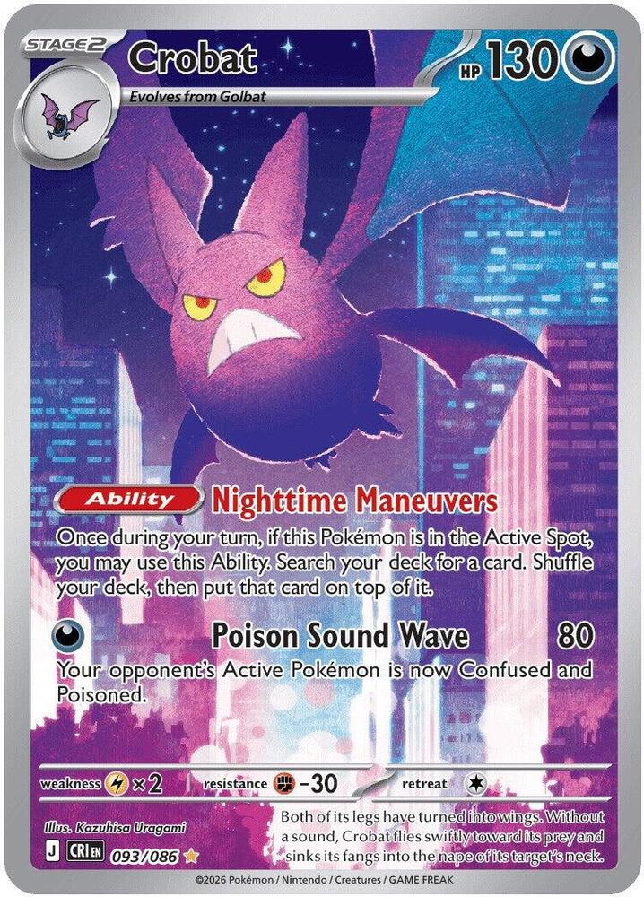 Crobat - 093/086 (Illustration Rare)